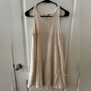 Altar'd State Cream Lace Mini Dress